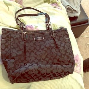 Coach bag with match wallet